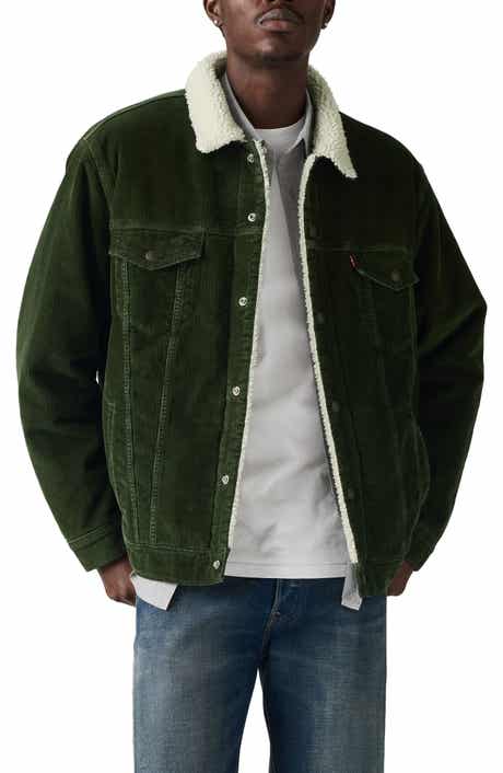 Levi's Relaxed Fit Faux Shearling Lined Corduroy Trucker Jacket