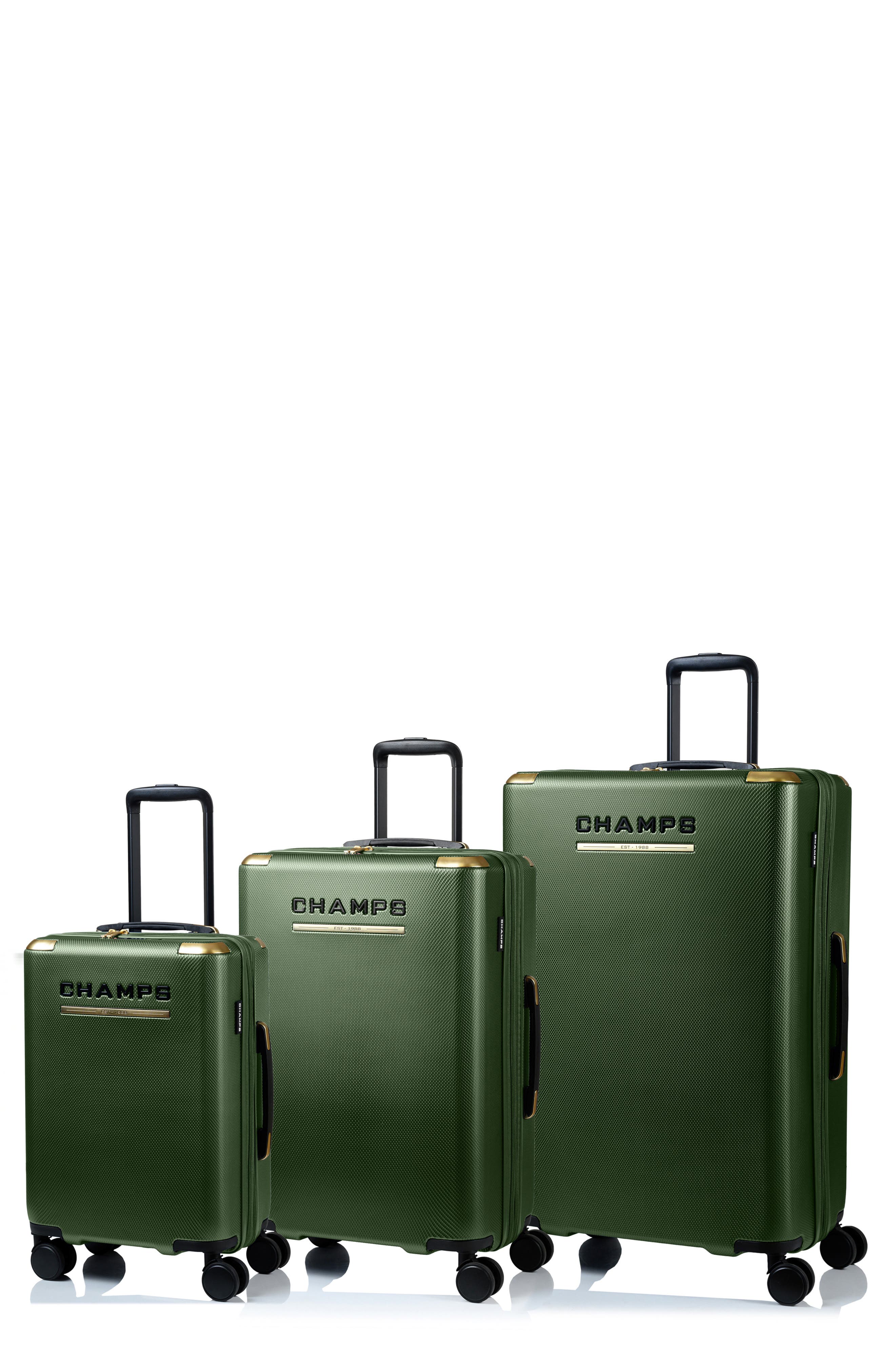 CHAMPS Luxe II 3-Piece Hardside Spinner Suitcases