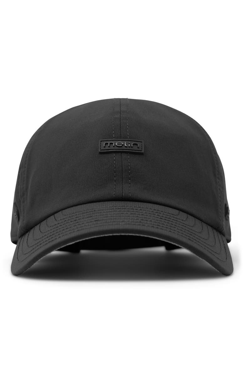 Melin Legend Hydro Performance Dad Hat, Alternate, color, Black