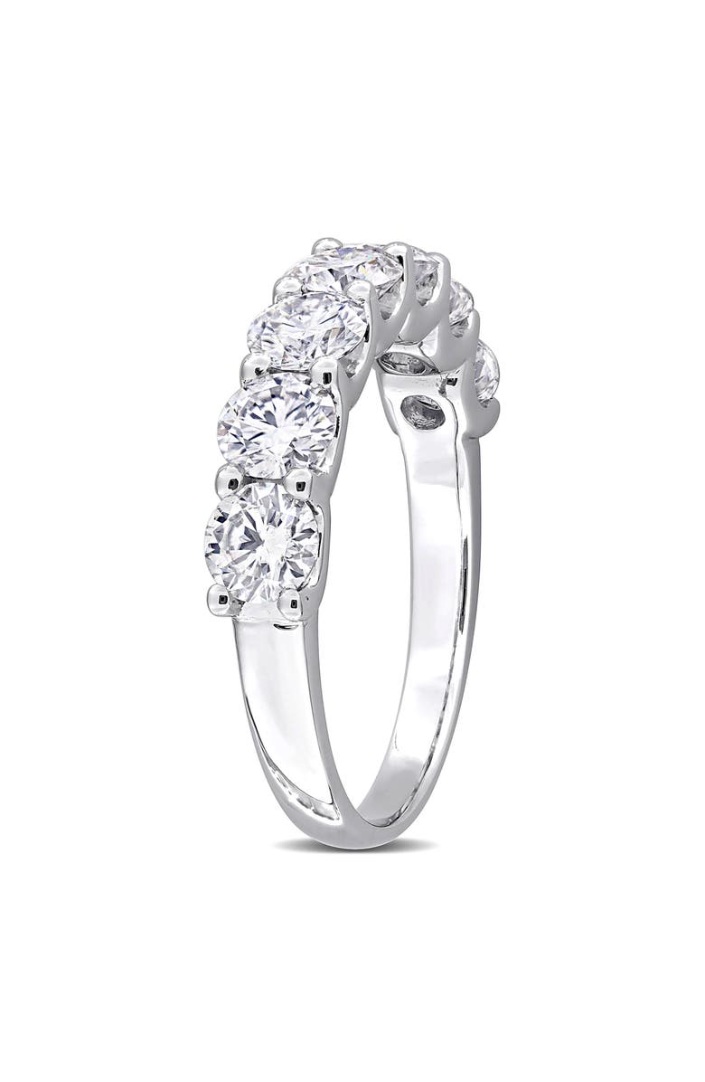 DELMAR Lab-Created Moissanite Band Ring, Alternate, color, White