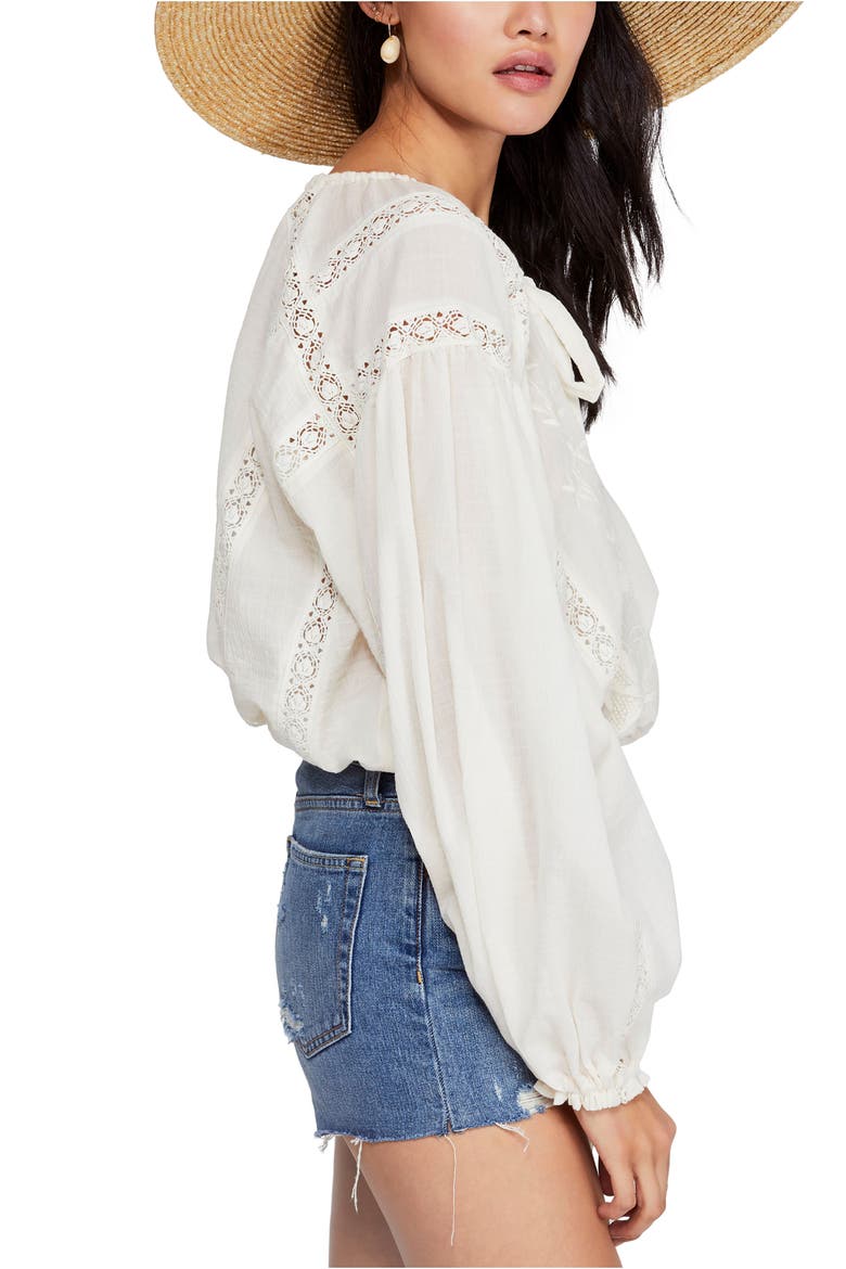 Maria Maria Lace Blouse, Alternate, color, WHITE