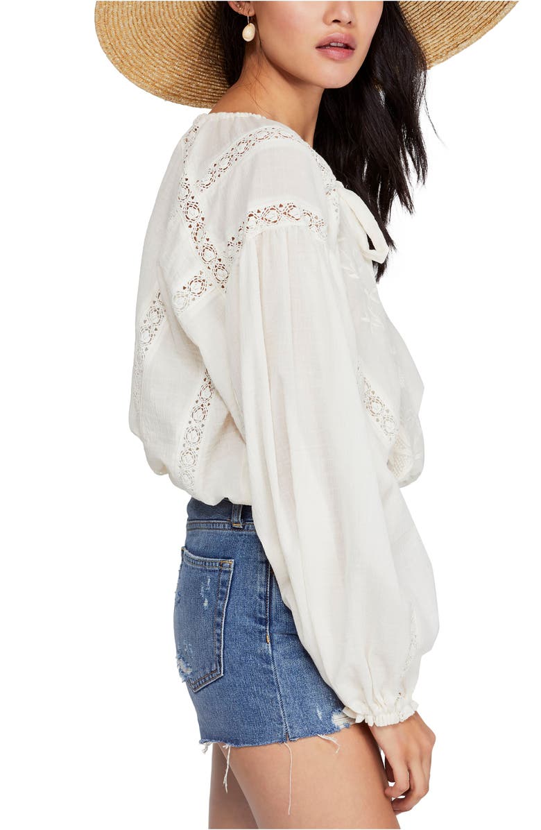 Free People Maria Maria Lace Blouse, Alternate, color, 