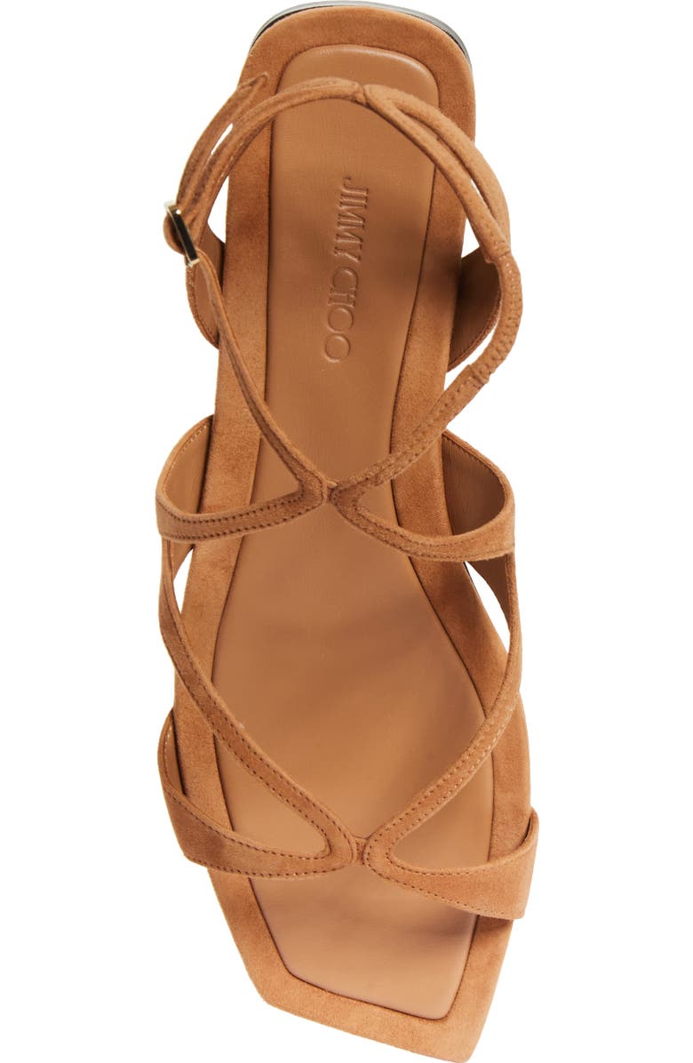 Jimmy Choo Ayla Strappy Sandal, Alternate, color, Toffee