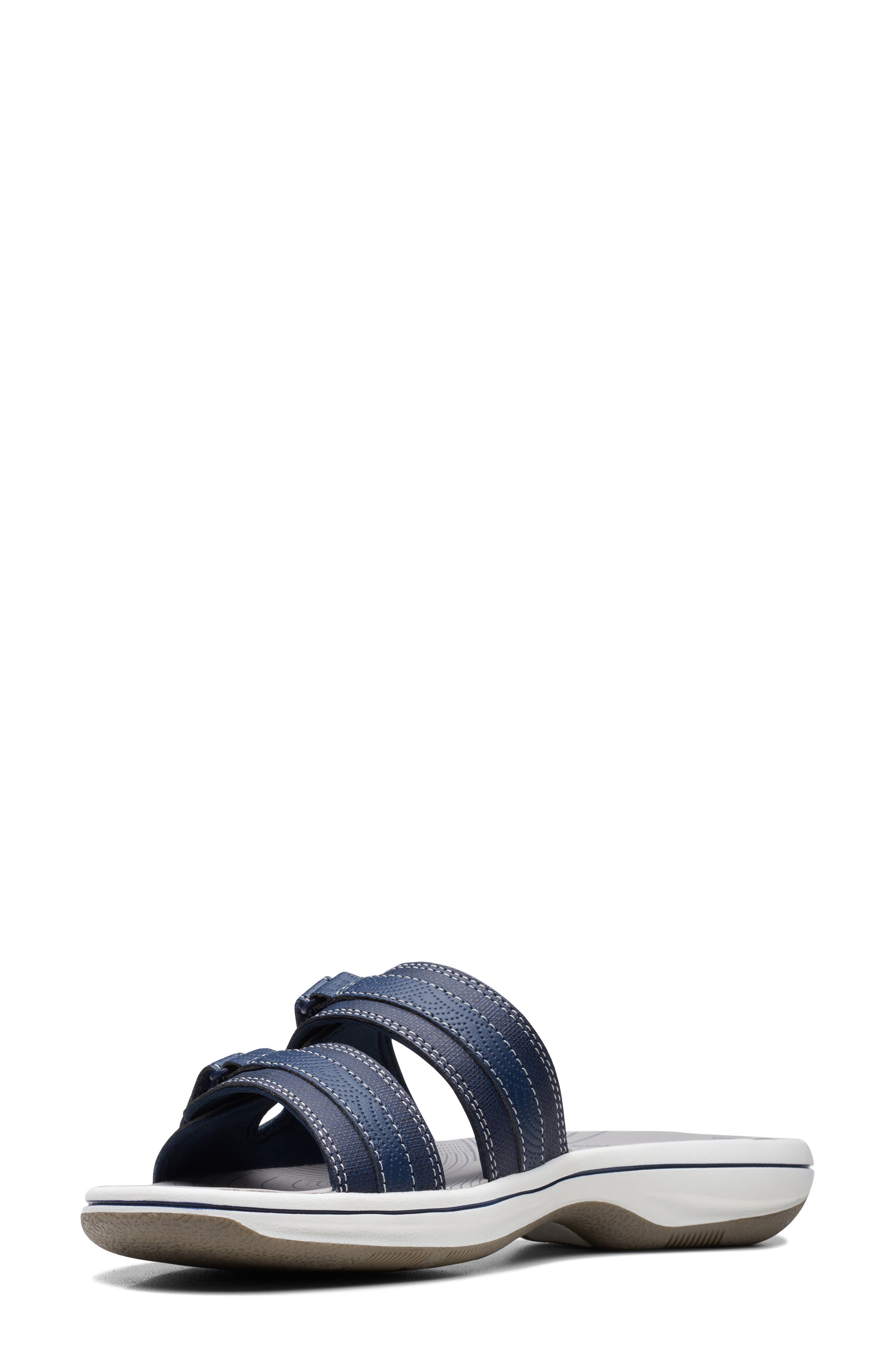 Breeze Piper Slide Sandal, Alternate, color, NAVY