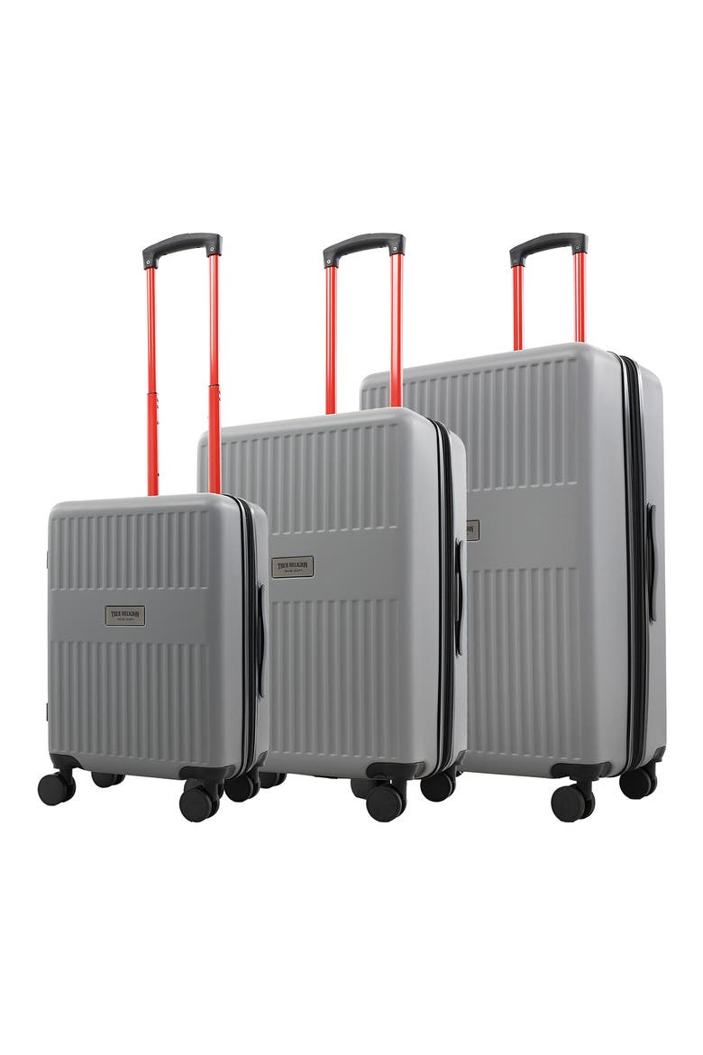 3-Piece Hardside Spinner Luggage Set, Alternate, color, SILVER