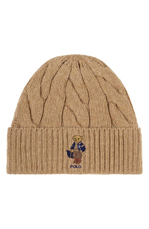 Bear Wool Blend Beanie