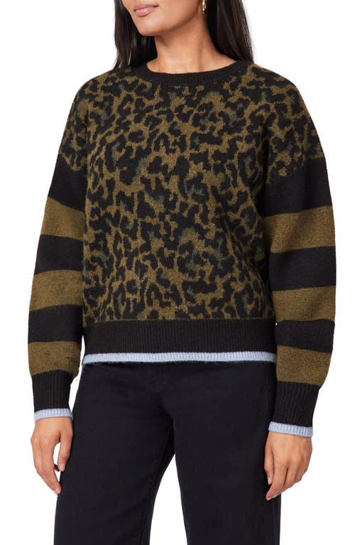 Scotch & Soda Crewneck Pullover Sweater In Green