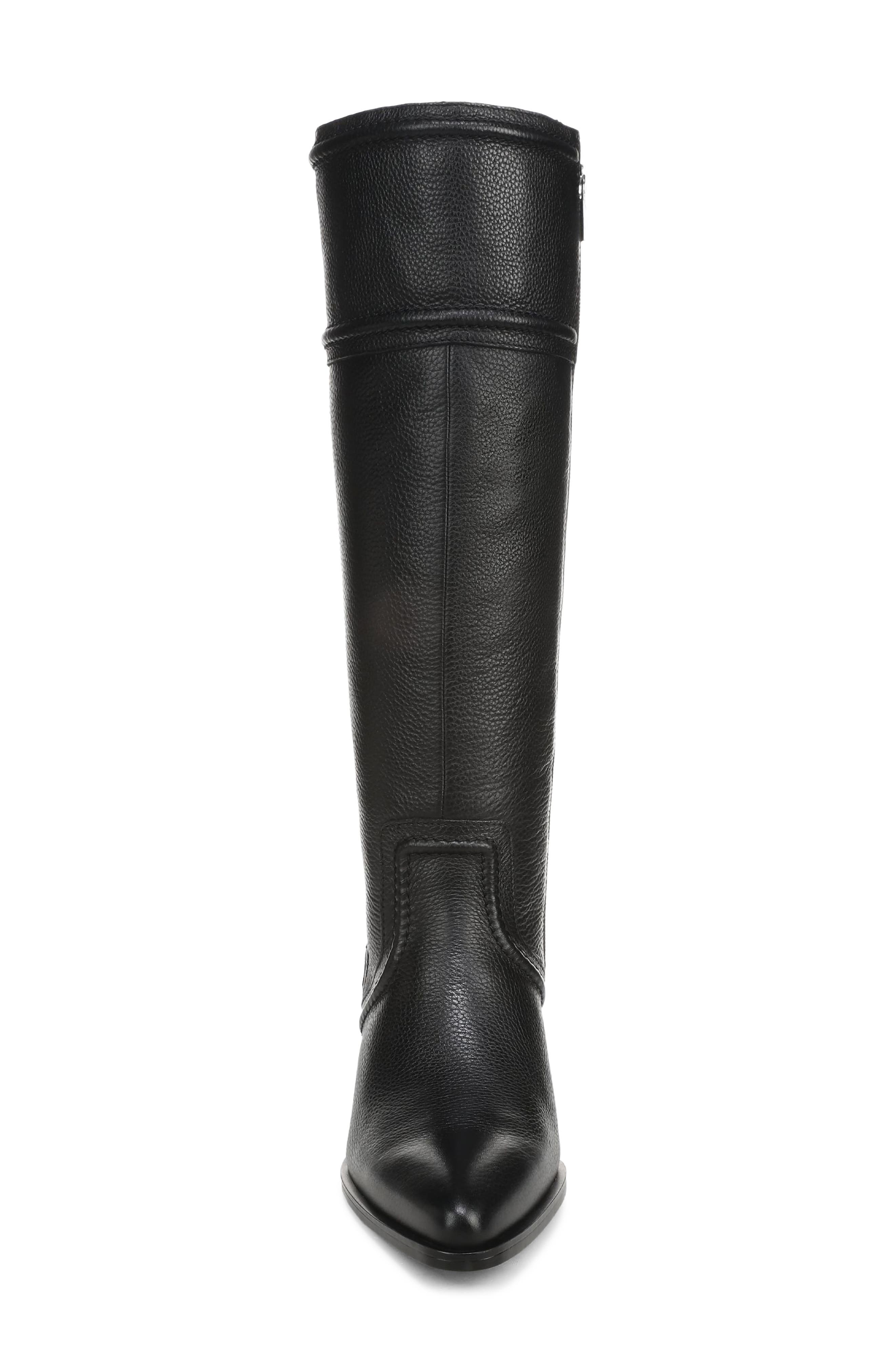 Dayton Leather Knee High Boot, Alternate, color, BLACK WC LEAHTER