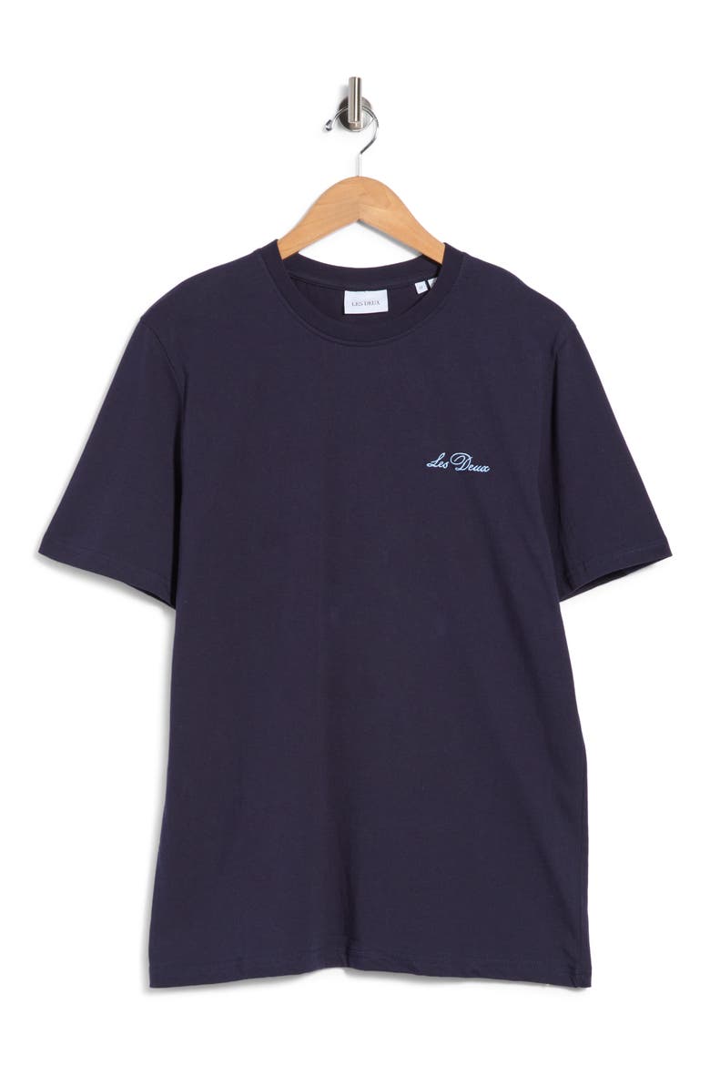 Wild Flower Graphic T-Shirt, Main, color, DARK NAVY