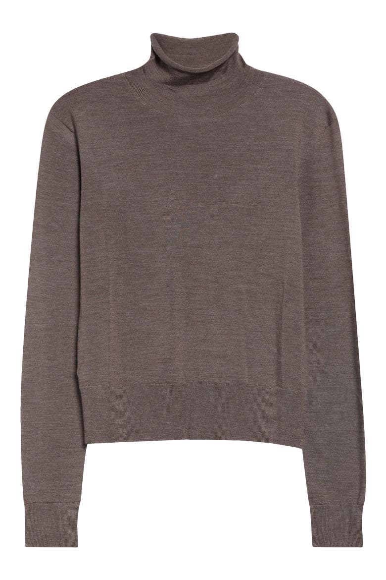 Idris Merino Wool & Silk Turtleneck Sweater, Main, color, CHANTERELLE