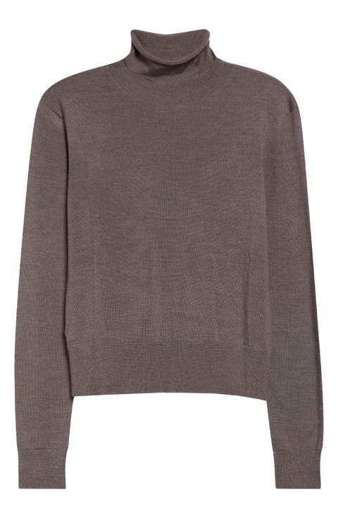 Idris Merino Wool & Silk Turtleneck Sweater
