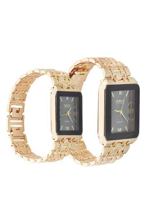 I Touch Set Of 2 Diamond Bracelet Strap Watches, 40mm & 32mm