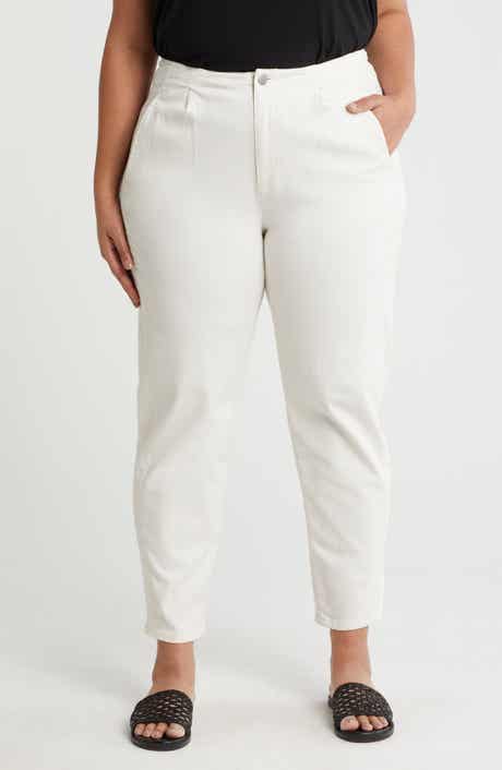 Eileen Fisher Stretch Organic Cotton Tapered Ankle Jeans
