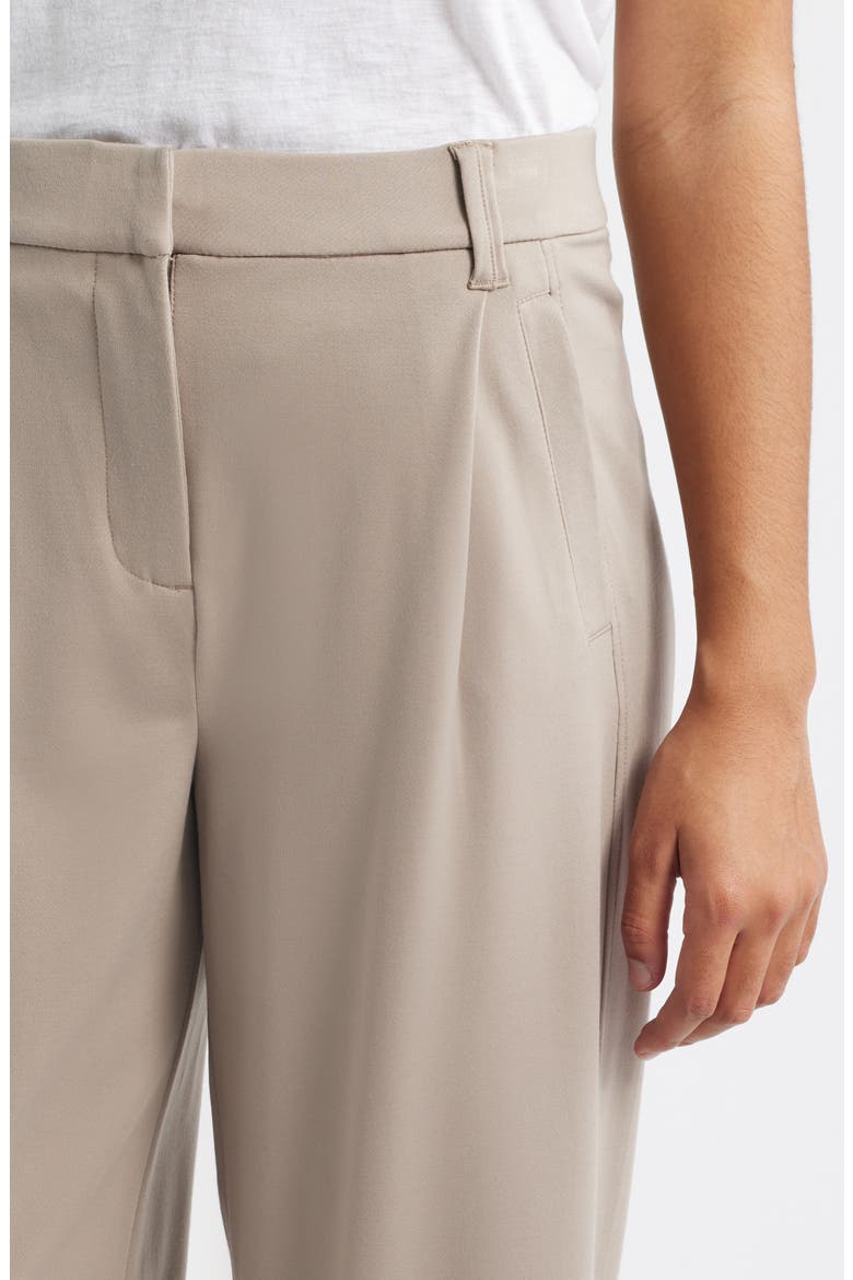 Ultra Skyrise Pleated Relaxed Barrel Leg Ankle Pants, Alternate, color, SIMPLY TAUPE