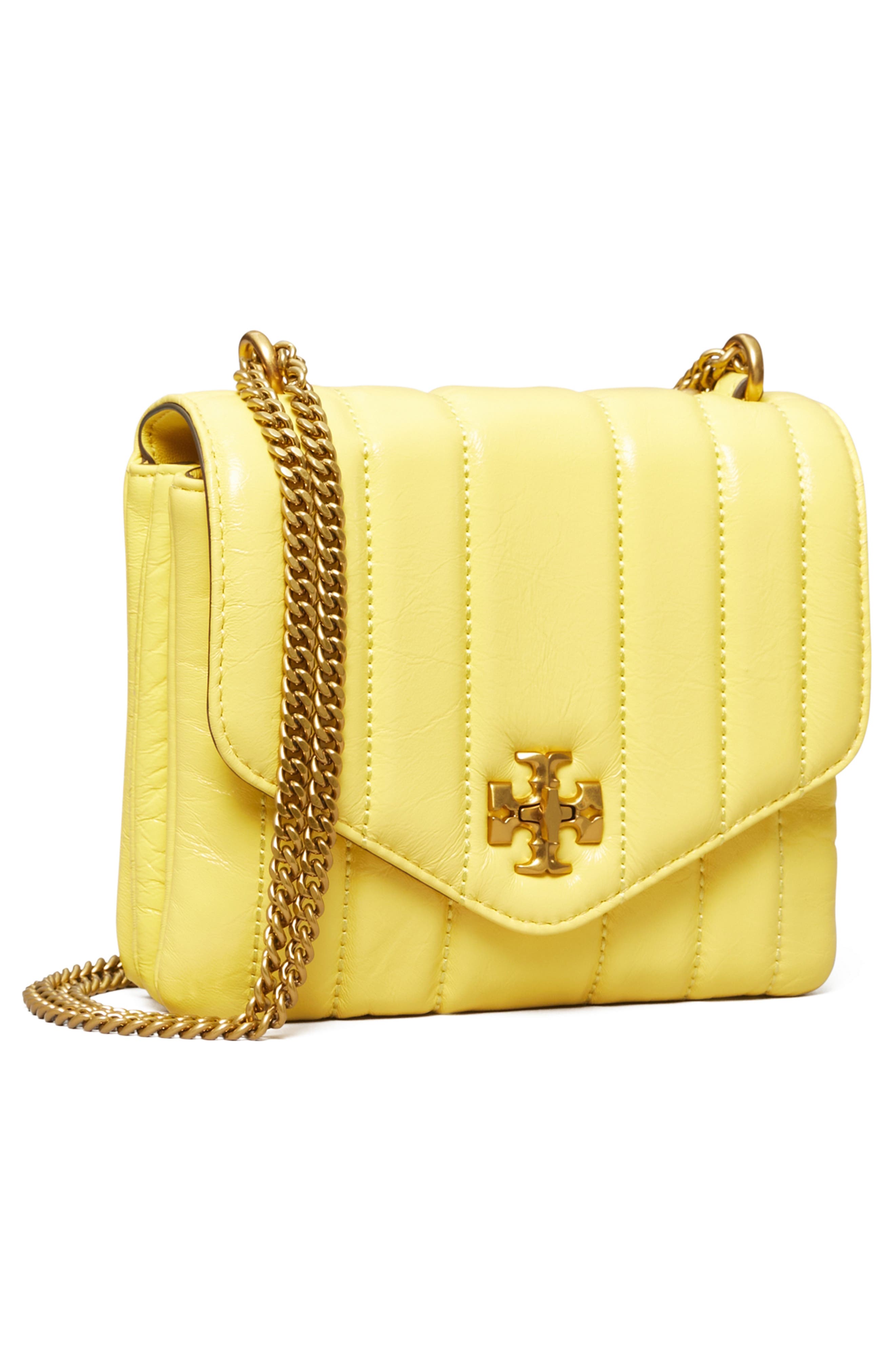 Tory Burch Kira Square Patent Leather Crossbody Bag, Alternate, color, 