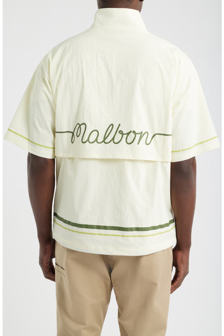 Playa Short Sleeve Half Zip Popover Windshirt, Alternate, color, CREAM