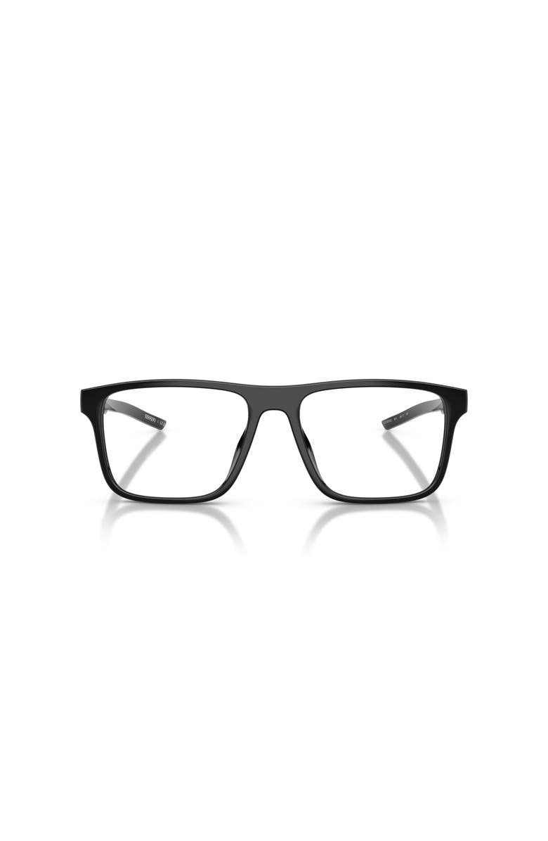 Scuderia Ferrari 55mm Rectangle optical glasses, Alternate, color, Black