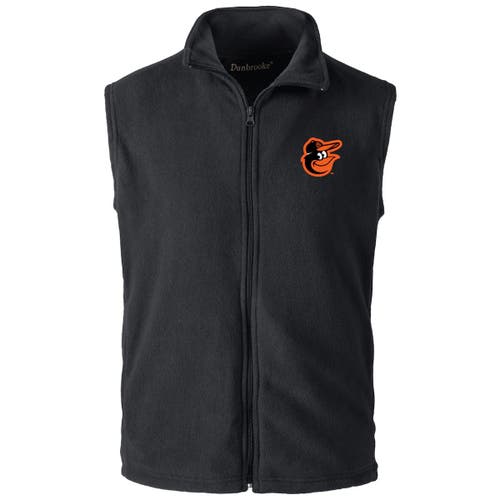 Dunbrooke Black Baltimore Orioles Full-zip Vest