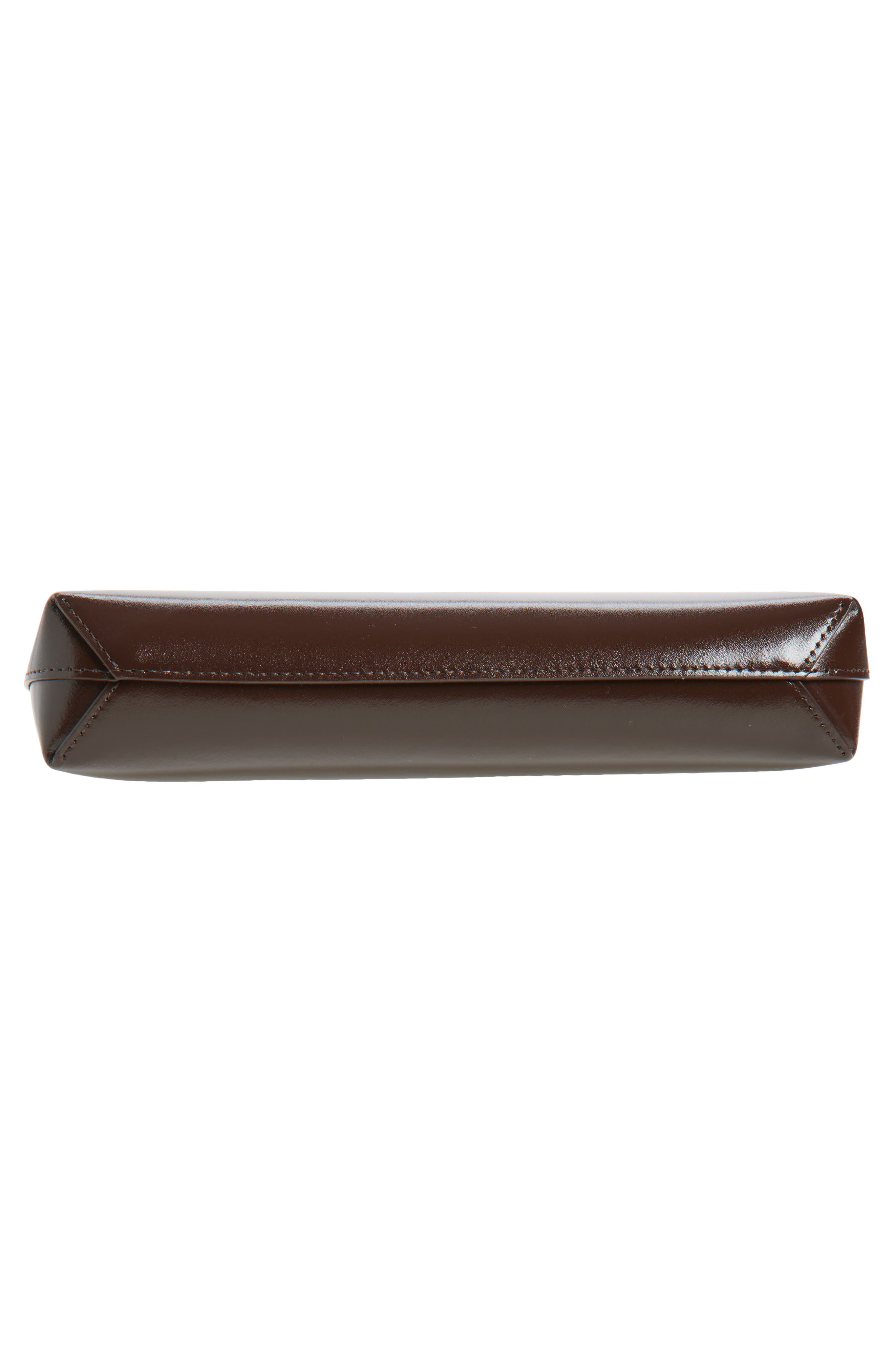 Gaia Leather Shoulder Bag, Alternate, color, CHOCOLATE/ WARM GREY