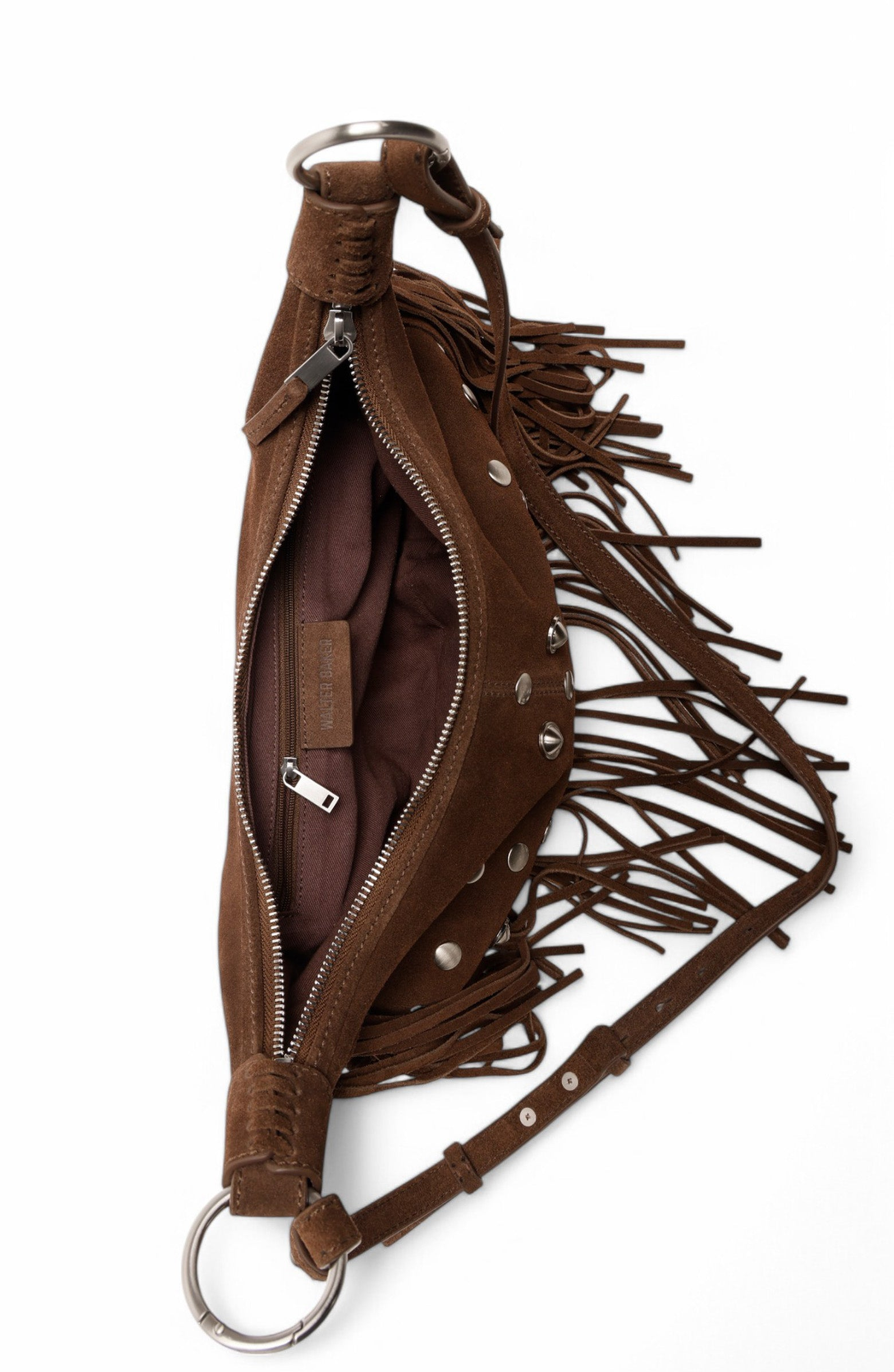 Walter Baker Willow Fringe Mini Hobo Handbag, Alternate, color, 
