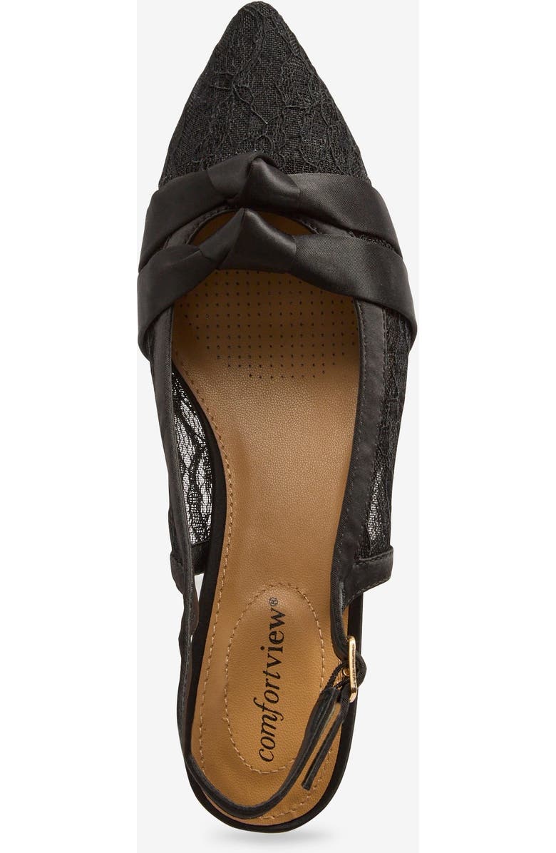 Comfortview The Poppy Slingback, Alternate, color, Black Lace