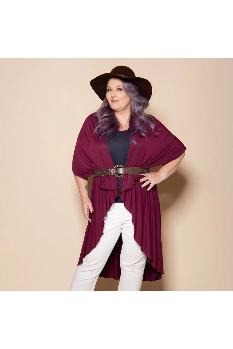 10-in-1 Convertible Shawl by SHAWL DAWLS, Alternate, color, Burgundy