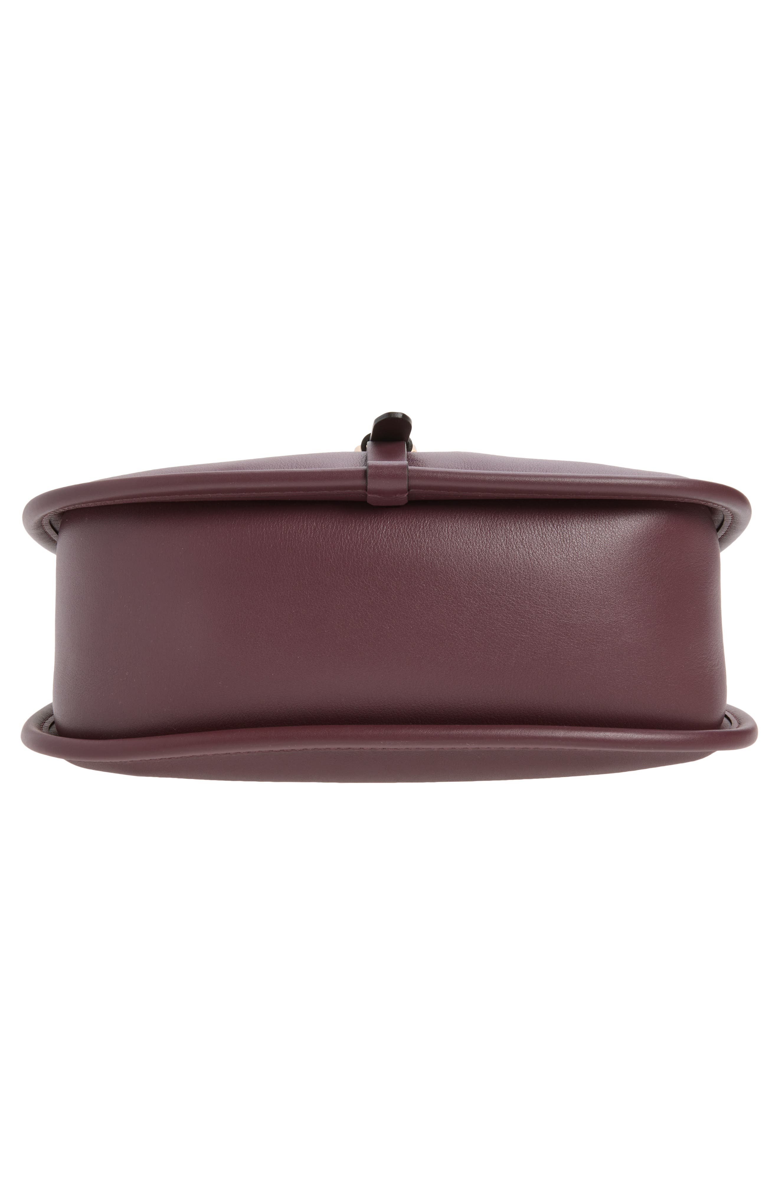 Leather Hobo Bag, Alternate, color, WINE COLOUR