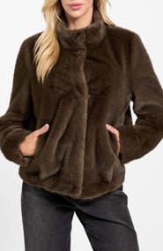 GUESS Luna Faux Fur Jacket