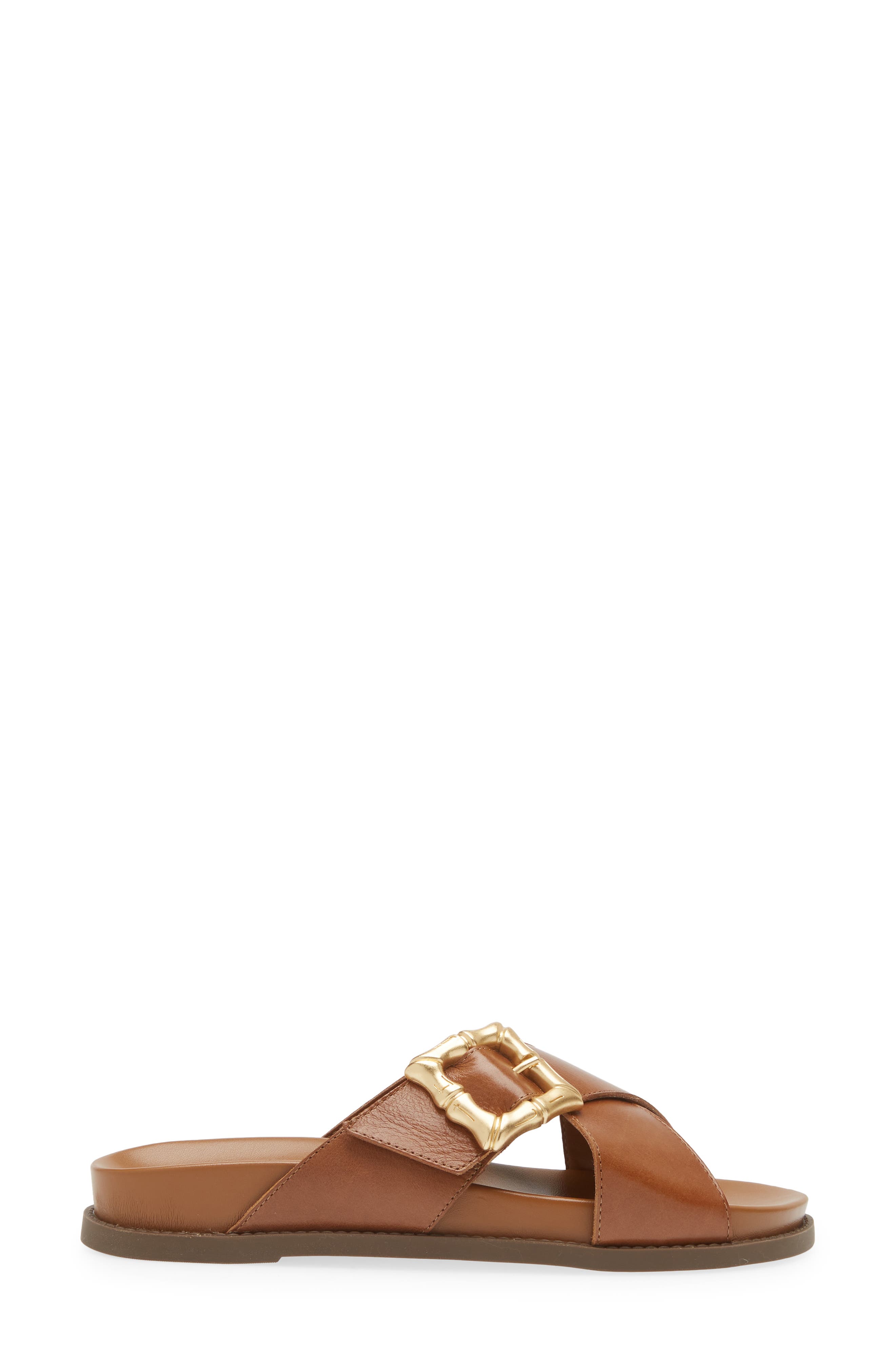 Enola Slide Sandal, Alternate, color, CAMEL