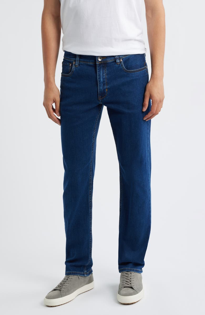 Tommy Bahama Island Drifter Five-Pocket Straight Leg Jeans, Main, color, Med Indigo Wash