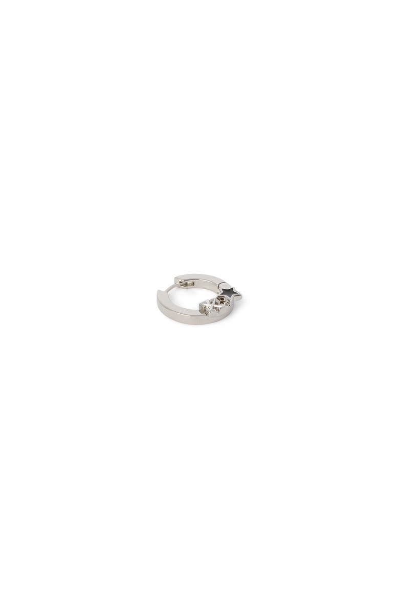 Men's Star Arrow Mono Earring, Alternate, color, Silver