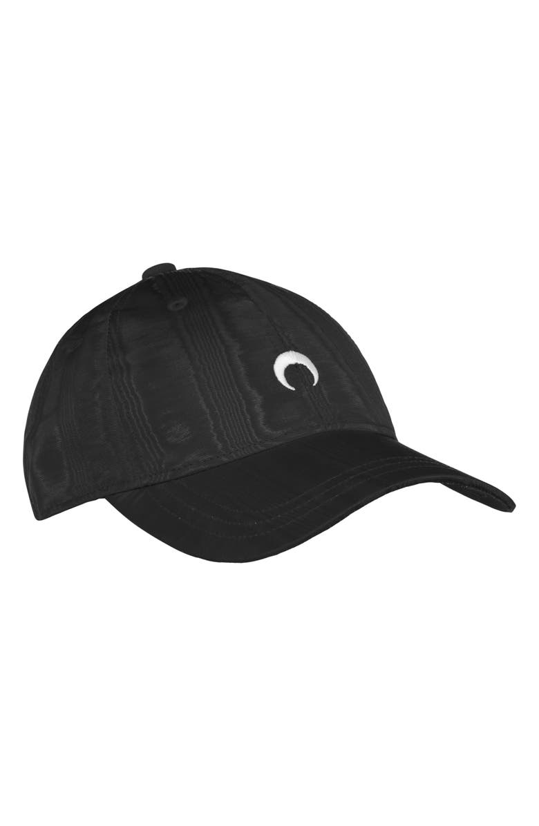 Marine Serre Moon Logo Embroidered Moiré Baseball Cap, Main, color,