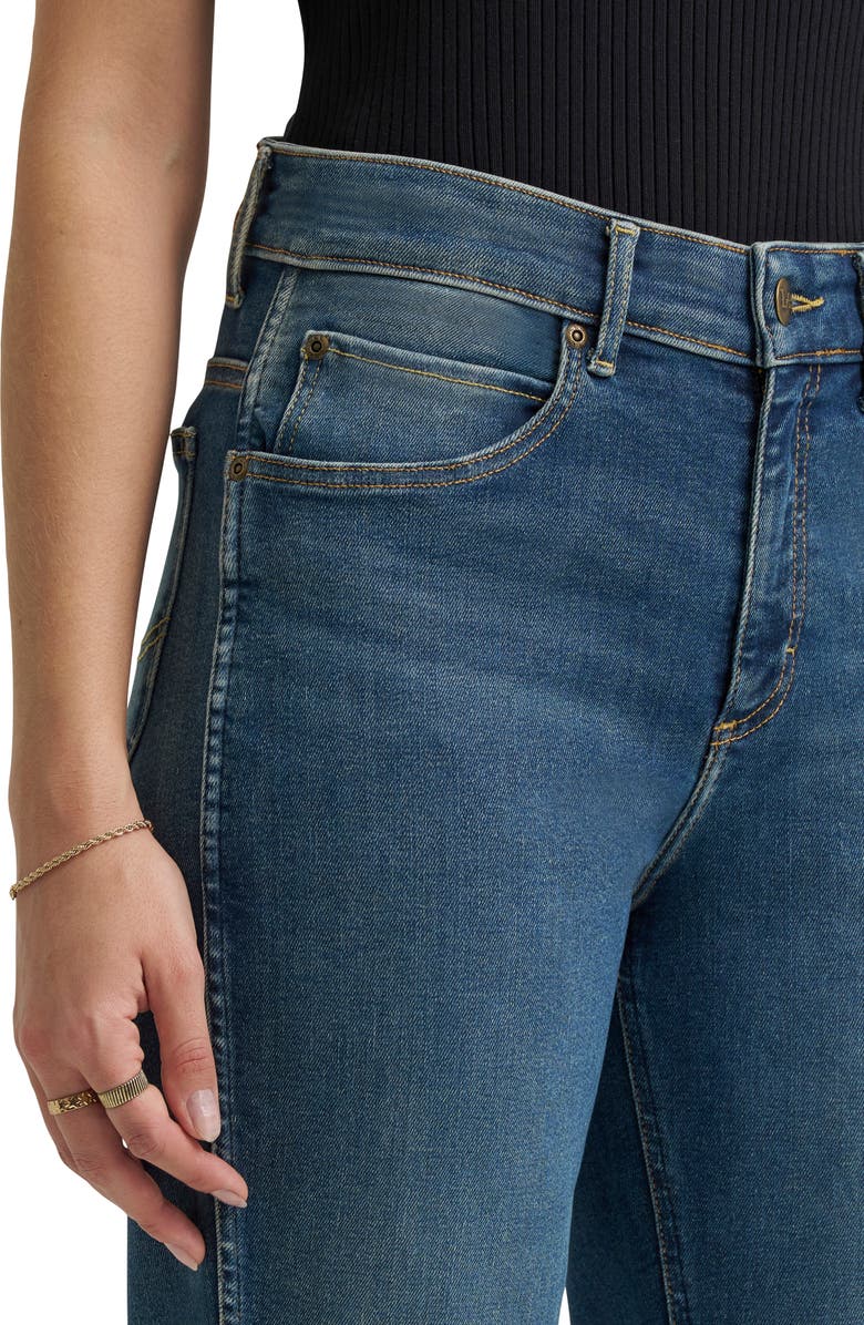 Lee Rider<sup>™</sup> Ever Fit Mid Rise Slim Straight Leg Jeans, Alternate, color, Indigo Tea