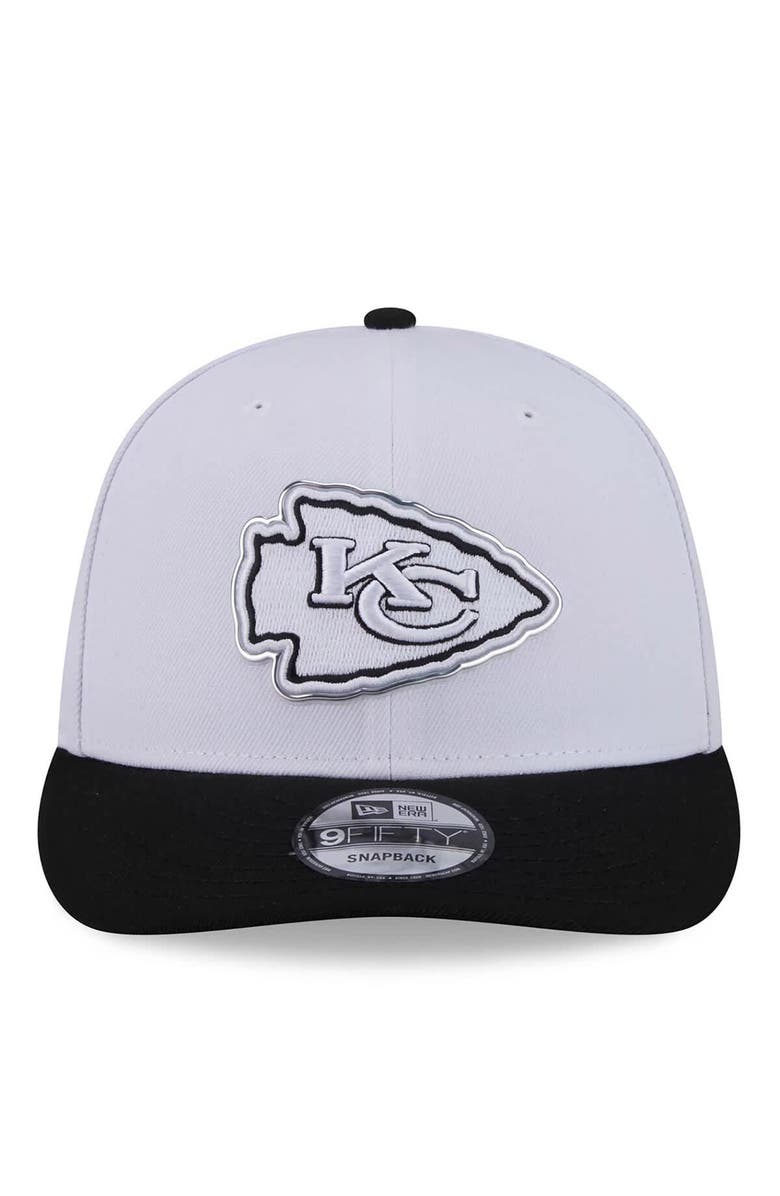 New Era Men's New Era  White/Black Kansas City Chiefs 2026 NFL Draft Pre-Curved 9FIFTY Snapback Hat, Alternate, color, White