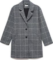 MANGO TEEN Check Longline Coat