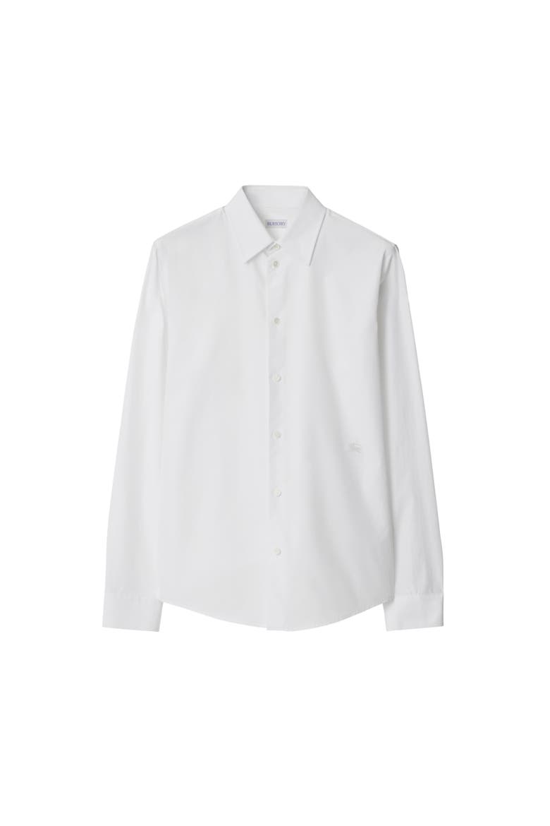 Slim Fit Cotton Shirt, Alternate, color, White