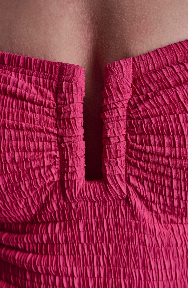 DKNY U-Wire Bandeau One-Piece Swimsuit, Alternate, color, Amalfi Pink