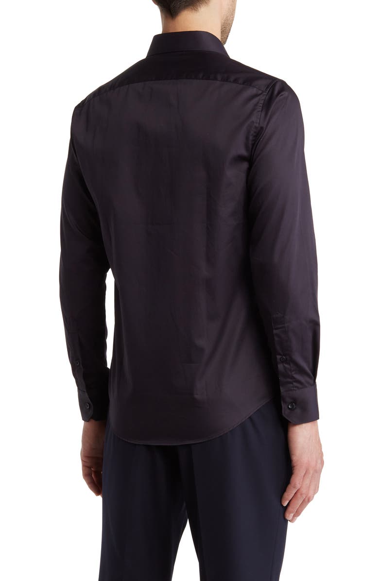 Cavalli Class Comfort Fit Cotton Dress Shirt, Alternate, color, Black