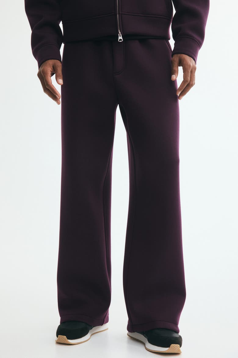 Relaxed-fit Scuba Knit Joggers, Alternate, color, Dark purple
