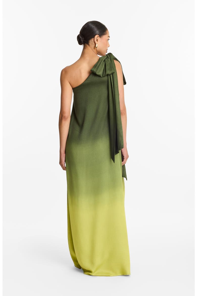 Raya Gown Ombra Olive in Fsc® Certified Viscose, Alternate, color, Ombra Olive