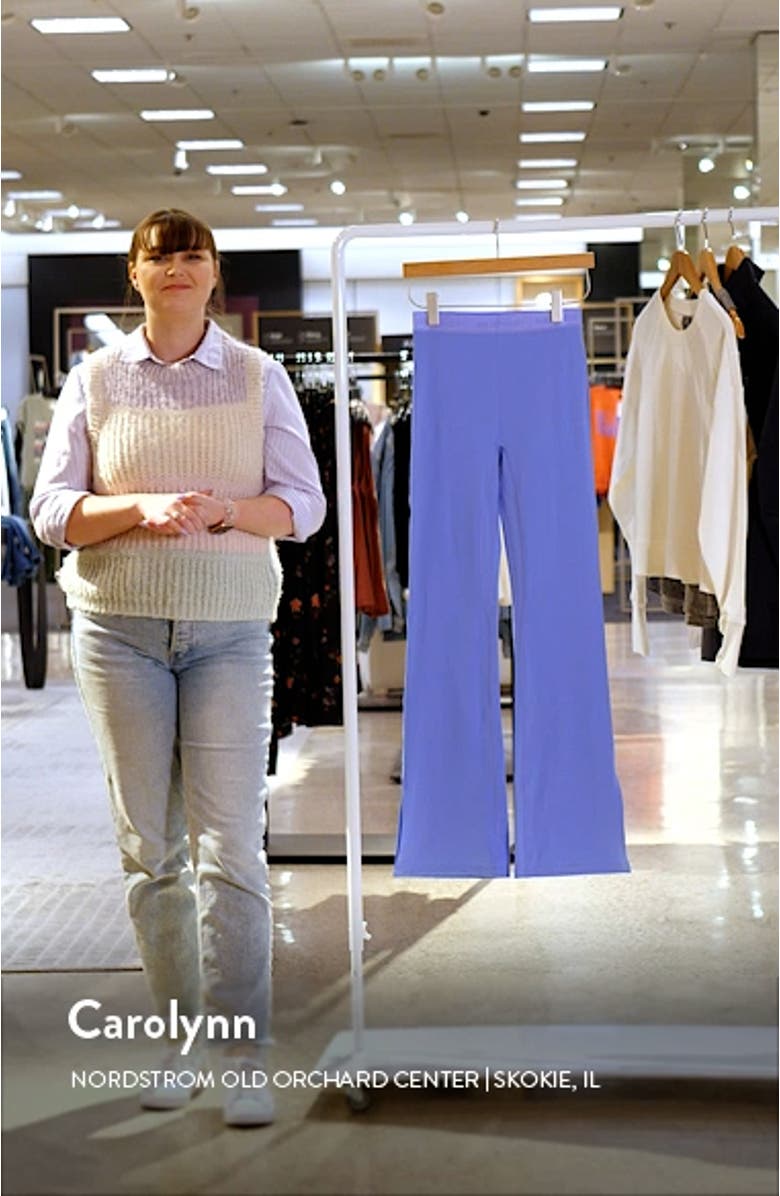 Sport Logo Slit Flare Leggings, sales video thumbnail