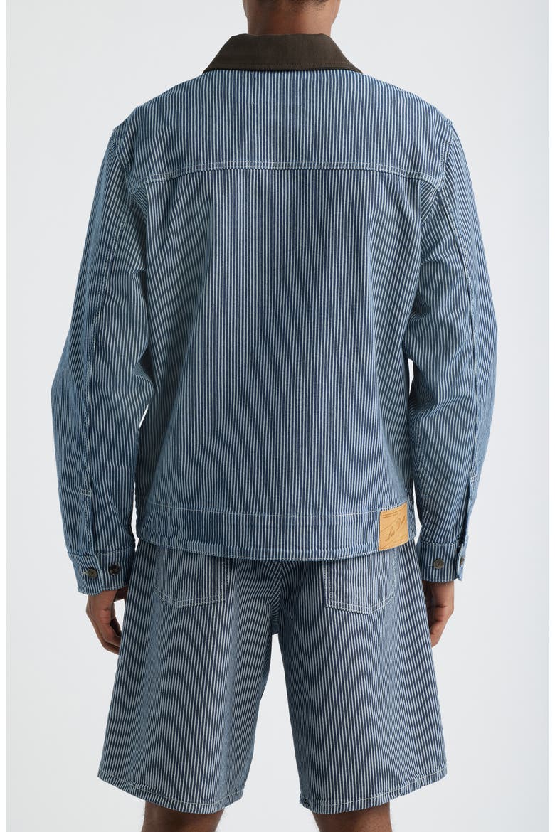 Robert Stripe Jacket, Alternate, color, DARK NAVY