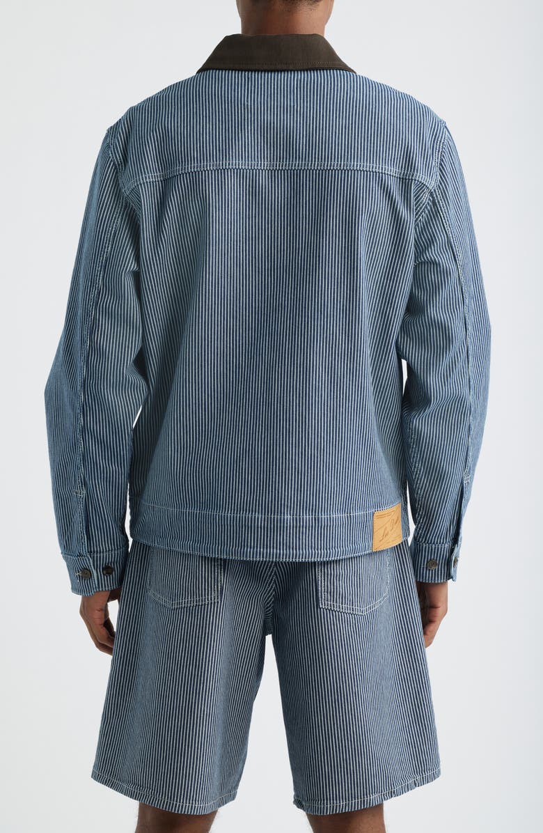 Les Deux Robert Stripe Jacket, Alternate, color, Dark Navy