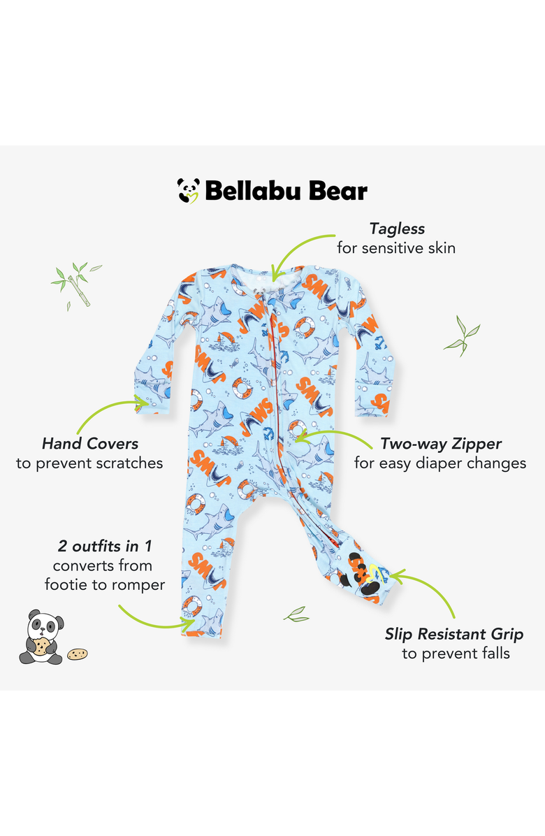 Bellabu Bear Baby JAWS Convertible Footie, Alternate, color, Jaws
