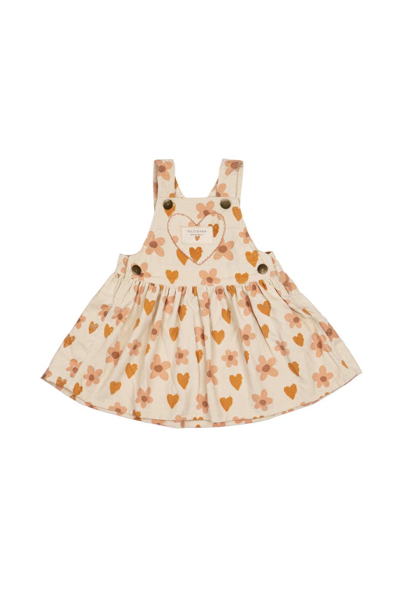 Wild Wawa Heart Pocket Overall Dress, Main, color, 