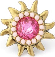 Kurt Geiger London Pavé Stone Sun Cocktail Ring