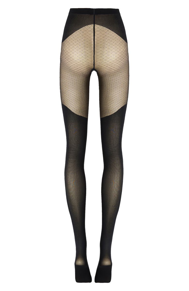 Wolford Overknee Effect Tights, Alternate, color, Black