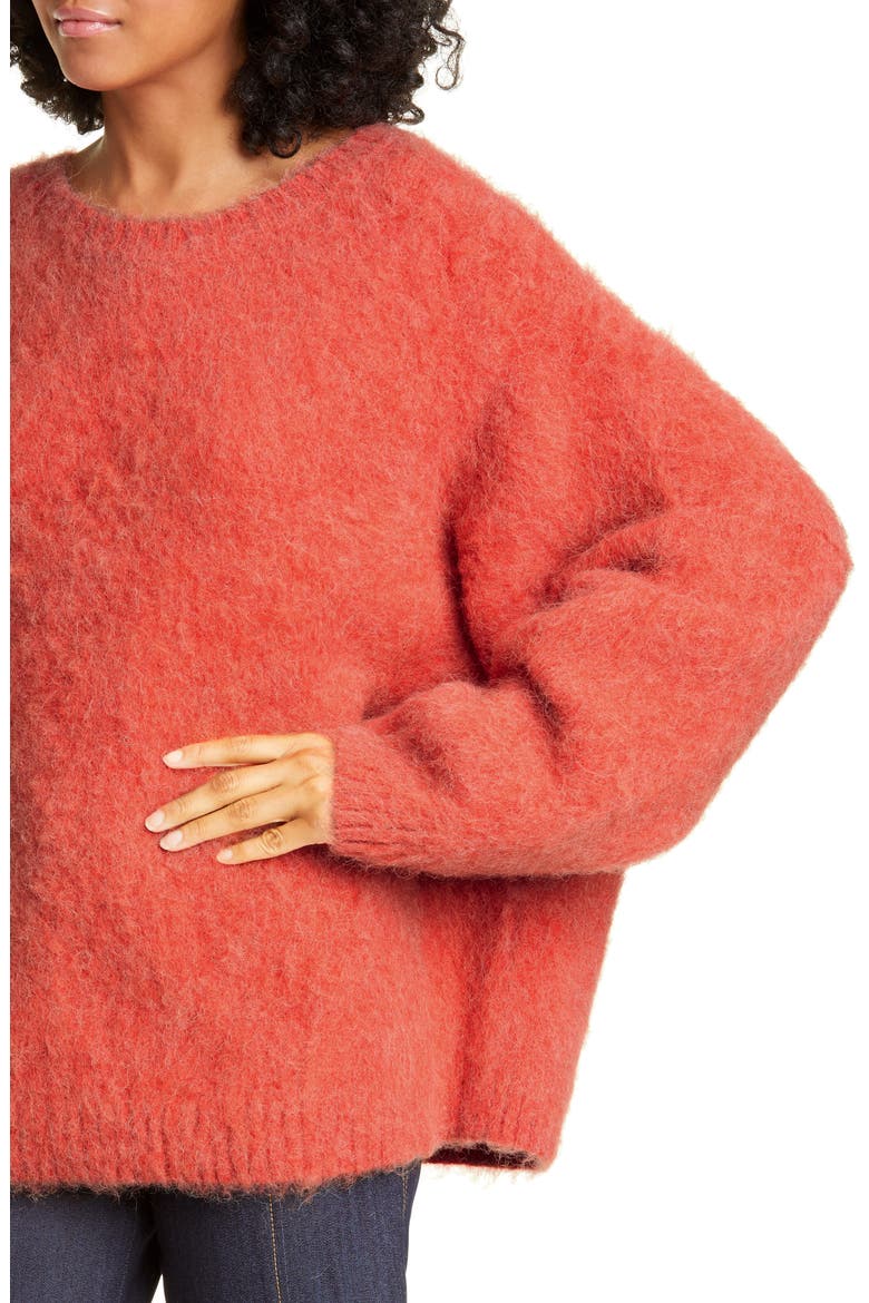 Daniella Wool & Alpaca Blend Sweater, Alternate, color, APRICOT NECTAR