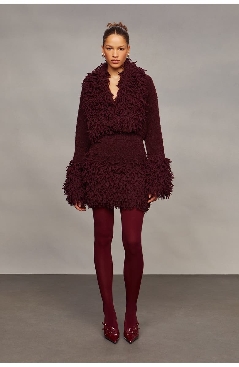 AMUR Lilia Knit Top, Main, color, Pinot Noir