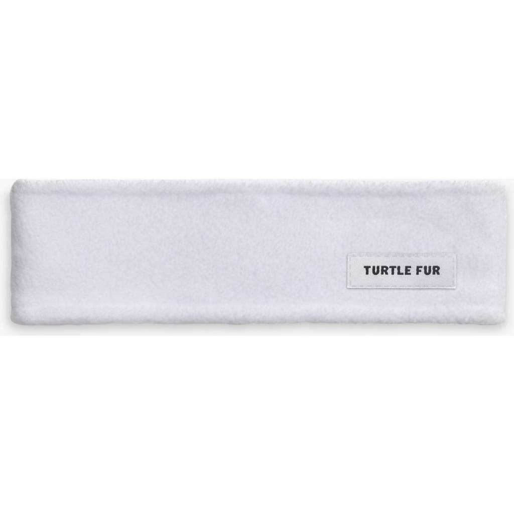 Turtle Fur Double-layer Fleece Headband In White